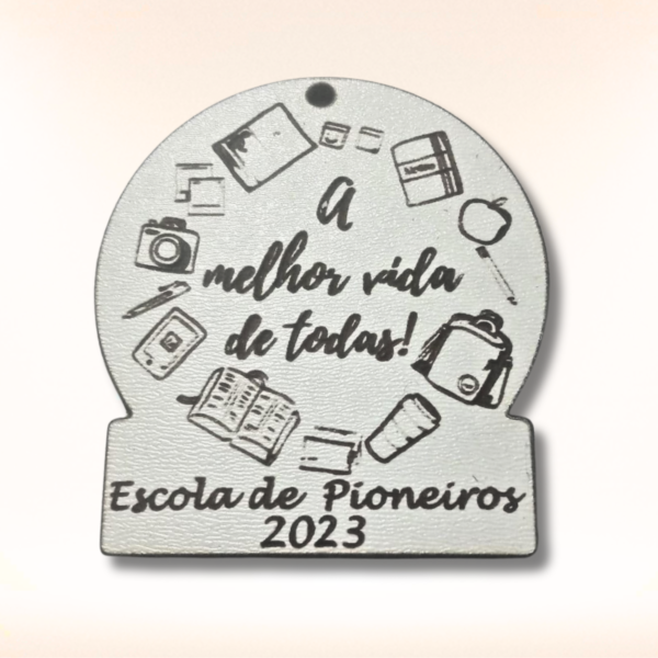 Chaveiros personalizados em MDF branco - Image 4