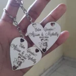 Chaveiros personalizados em MDF branco photo review